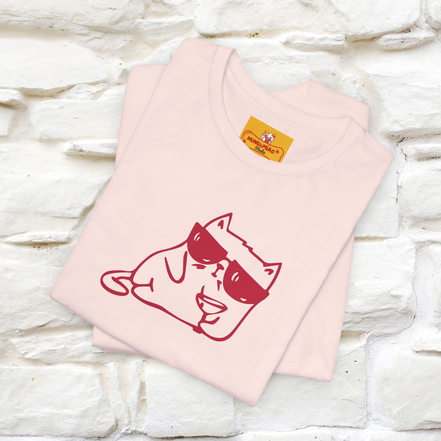 "I’m Happy, Which Often Looks Like Crazy" Cat T-Shirt| Front & Back Design | Nunu&Miao Studio - Nunu&Miao Studio