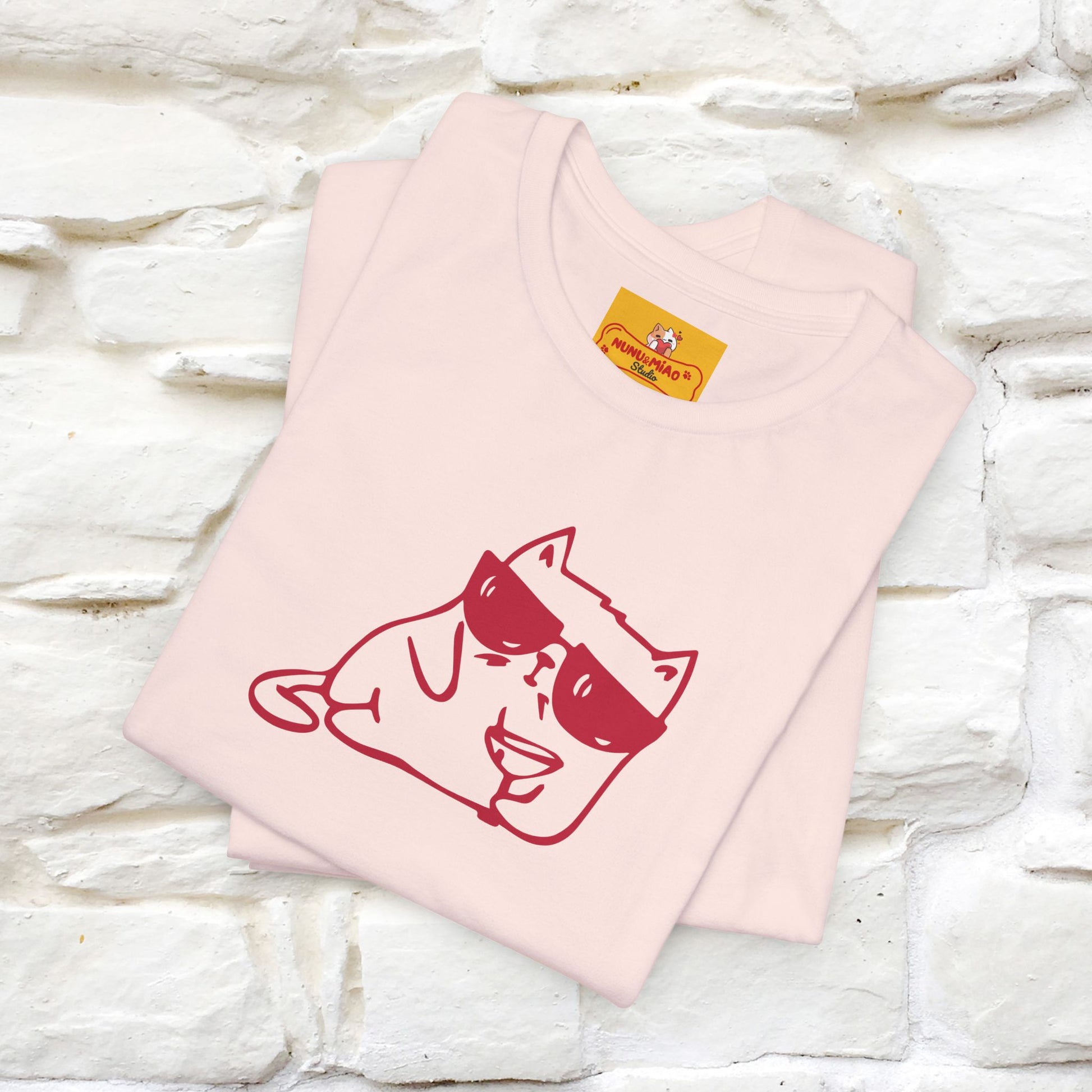 "I’m Happy, Which Often Looks Like Crazy" Cat T-Shirt| Front & Back Design | Nunu&Miao Studio - Nunu&Miao Studio