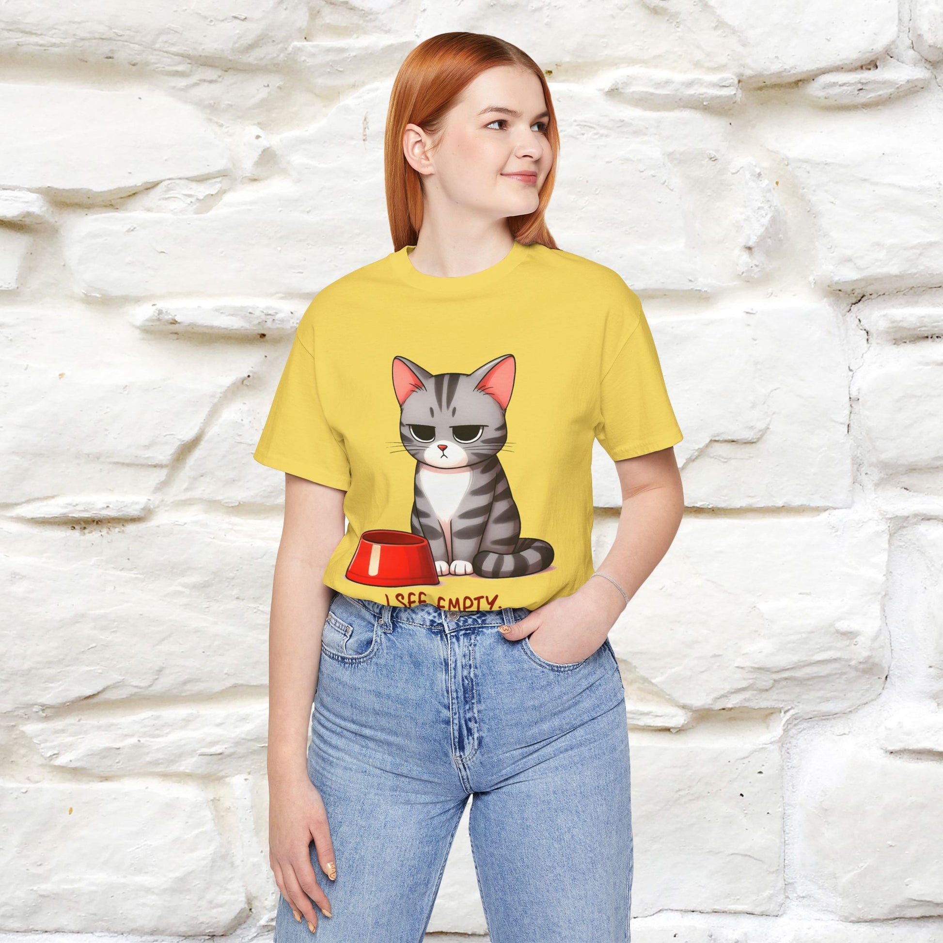 "I See Empty. What Do You See"  | Cat T-Shirt | Nunu&Miao Studio - Nunu&Miao Studio