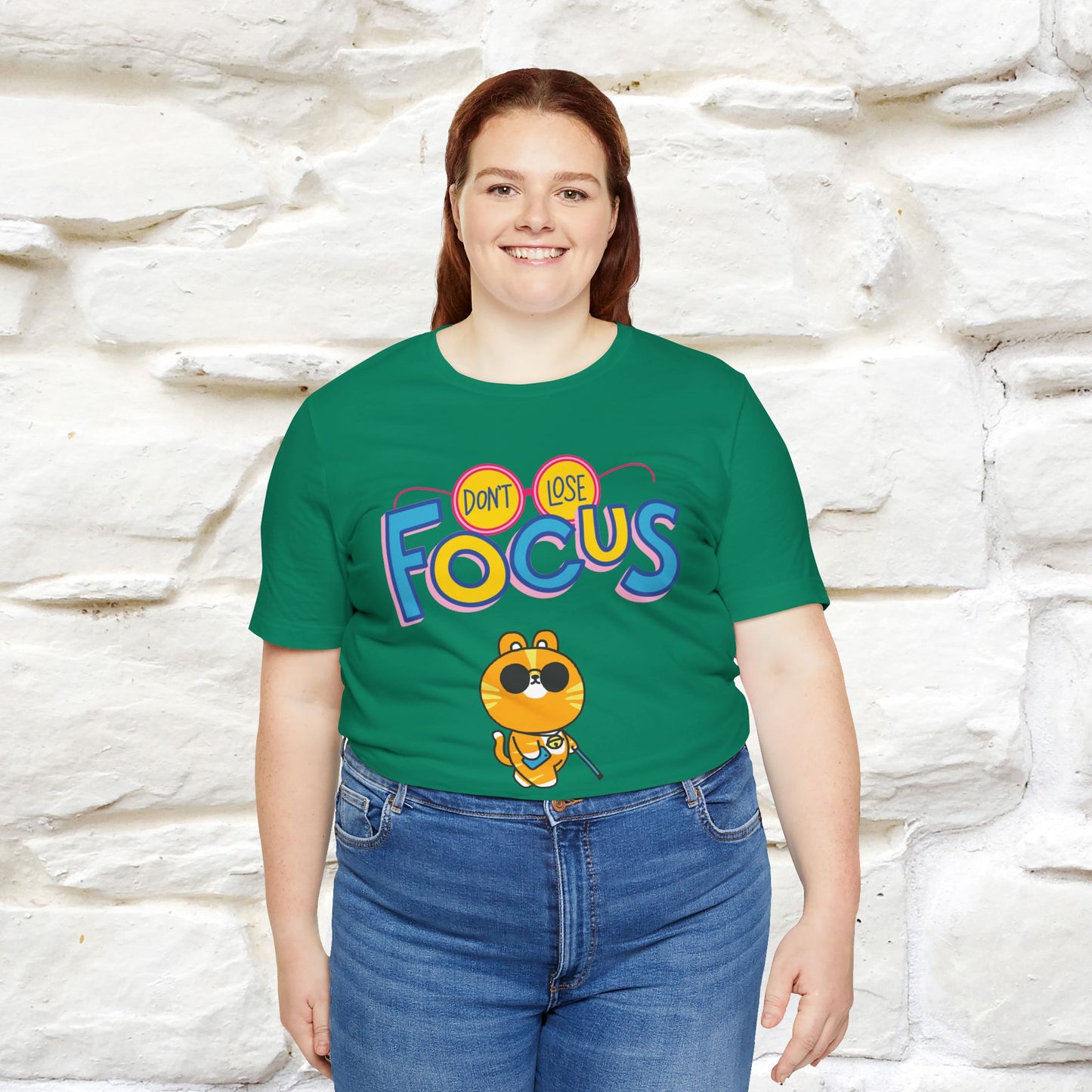 ''Don’t Lose Focus'' Cat T-Shirt | Nunu&Miao Studio - Nunu&Miao Studio