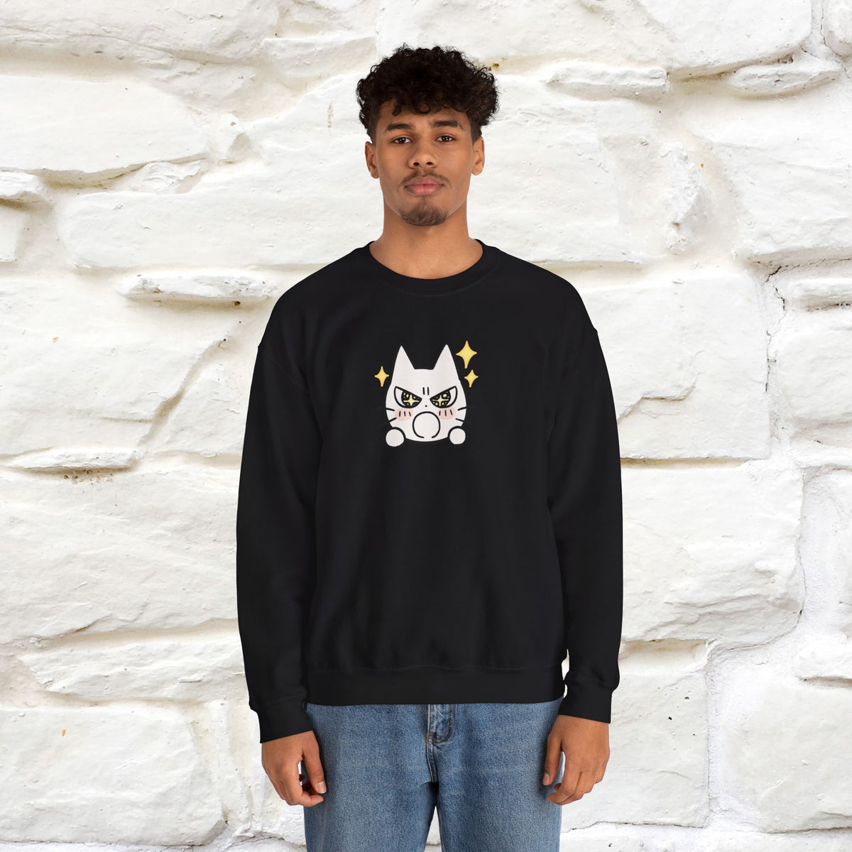 ''Don't Let Yourself Down.'' | Cute Cat Sweatshirt | Nunu&Miao Studio