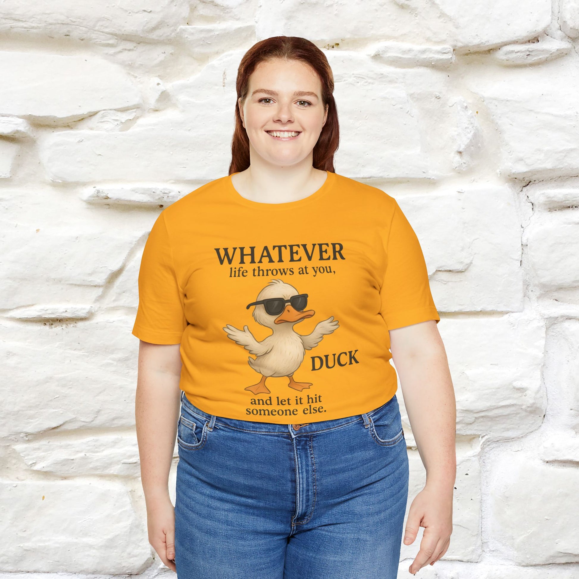 "Whatever Life Throws At You " Funny Duck T-shirt |Nunu&Miao Studio - Nunu&Miao Studio