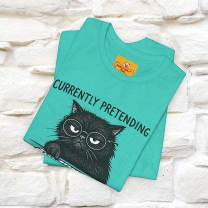 "Currently Pretending To Be Productive" |Cat T-Shirt | Nunu&Miao Studio - Nunu&Miao Studio