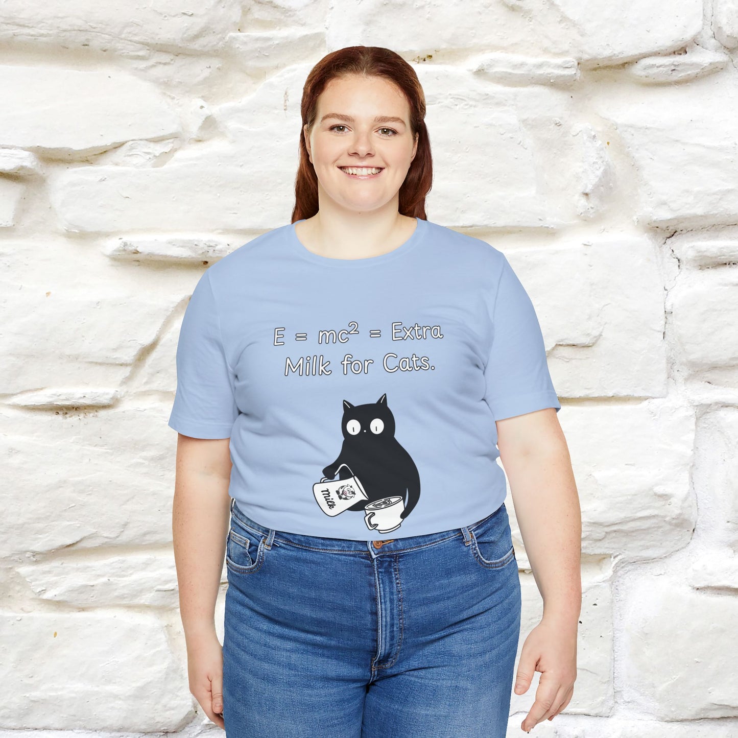 ''E = mc² = Extra Milk for Cats.''| Funny T-Shirt | Nunu&Miao Studio
