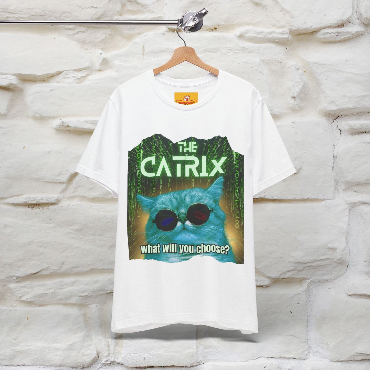 ''The Catrix: What Will You Choose?'' Cat T-Shirt | Nunu&Miao Studio - Nunu&Miao Studio