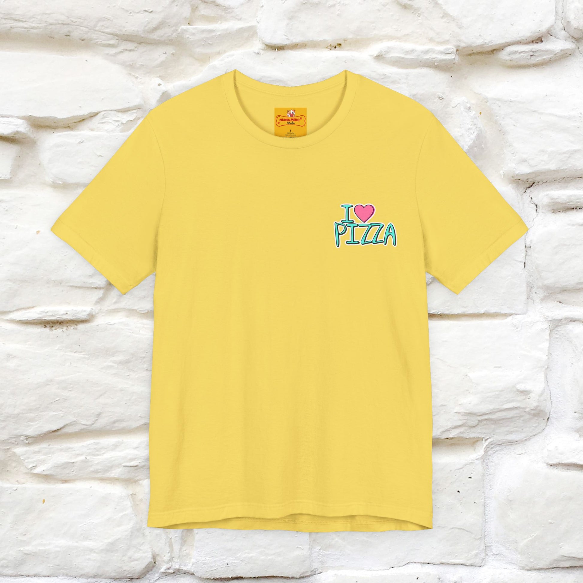 "I Love Pizza"| Cat T-shirt | Nunu&Miao Studio - Nunu&Miao Studio