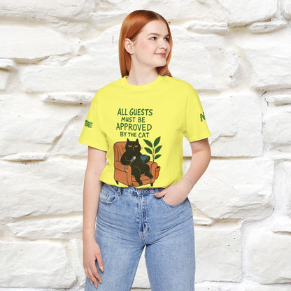 "All Guest Must Be Approved By The Cat - NO,MAYBE" Cat T-shirt |Nunu&Miao Studio