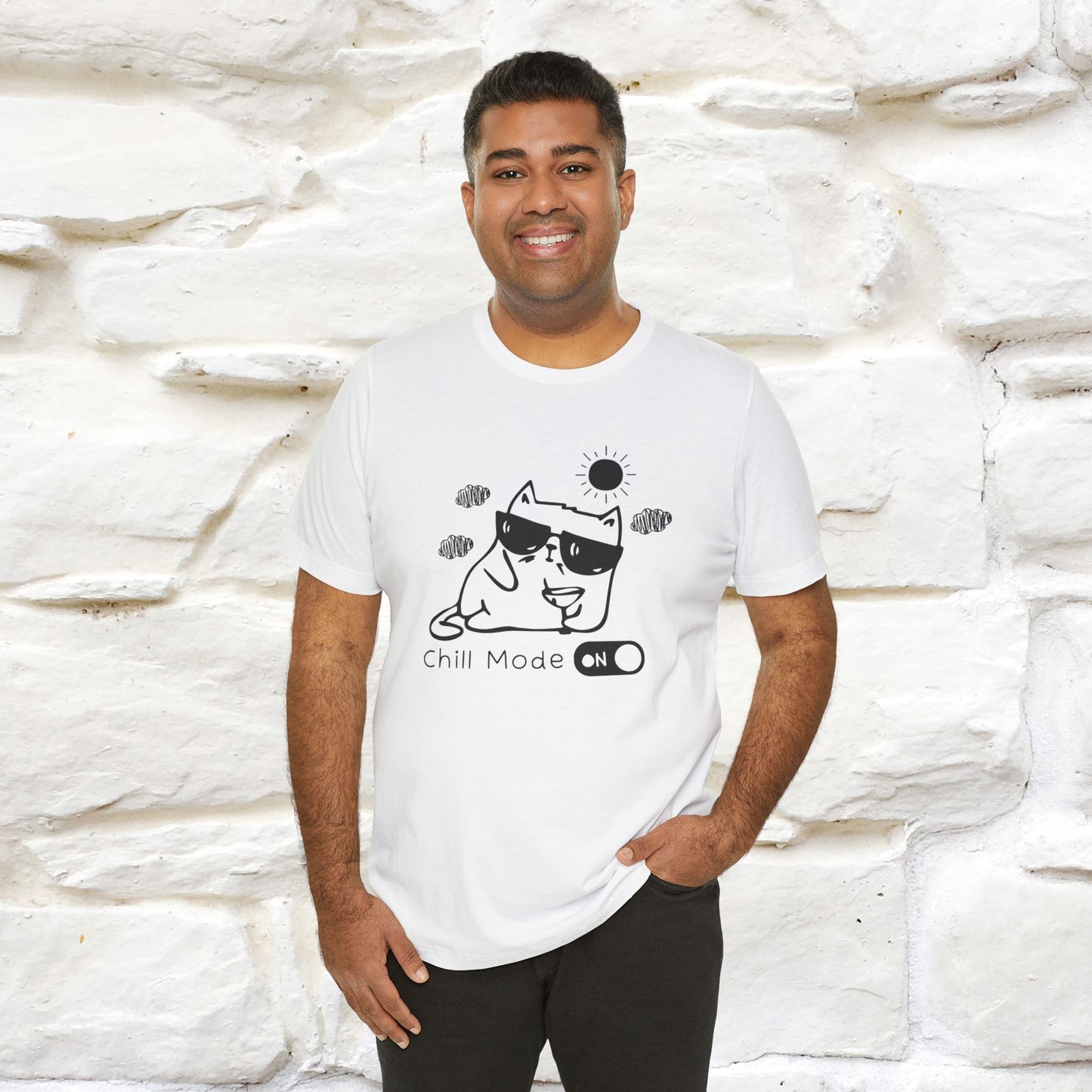 ''Chill Mode on'' Cat T-Shirt | Nunu&Miao Studio