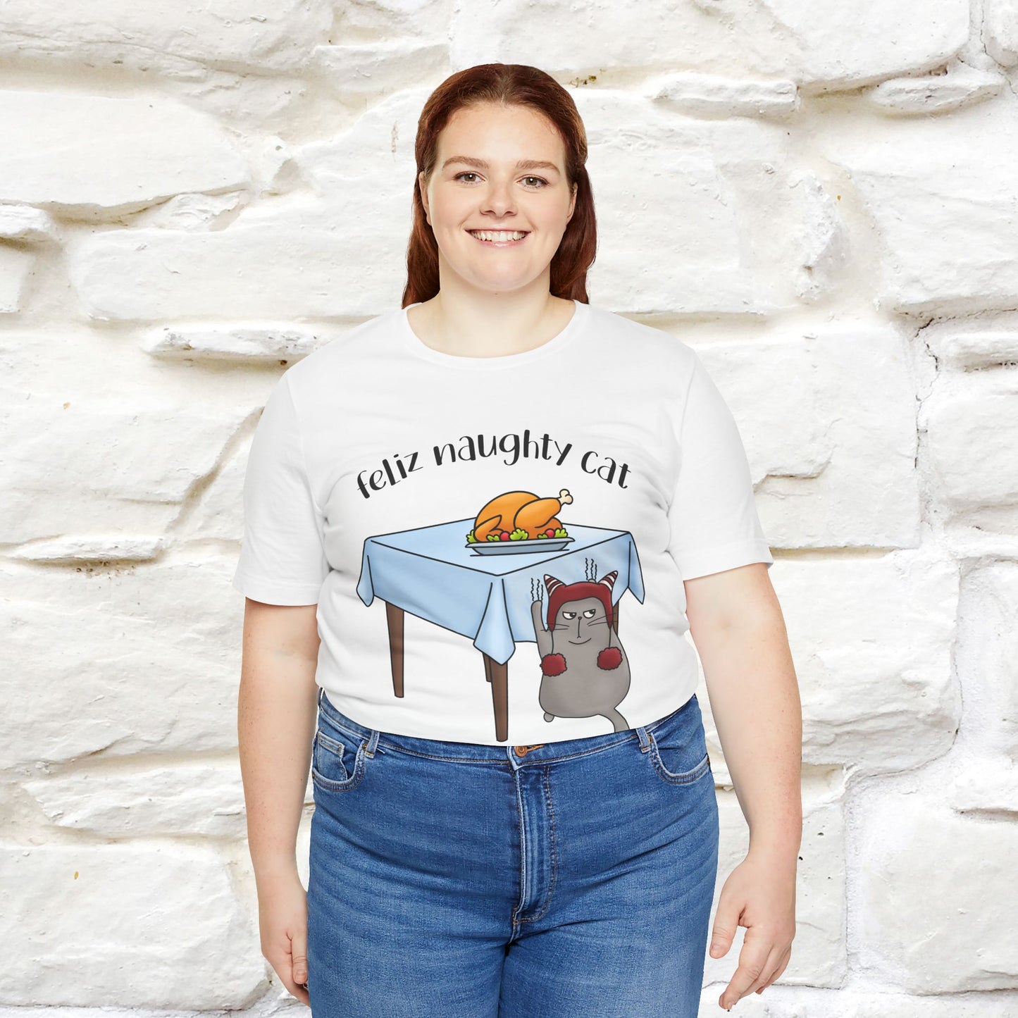 "Feliz Naughty Cat" |Funny Cat T-Shirt | Nunu&Miao Studio