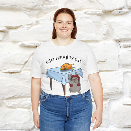 "Feliz Naughty Cat" |Funny Cat T-Shirt | Nunu&Miao Studio