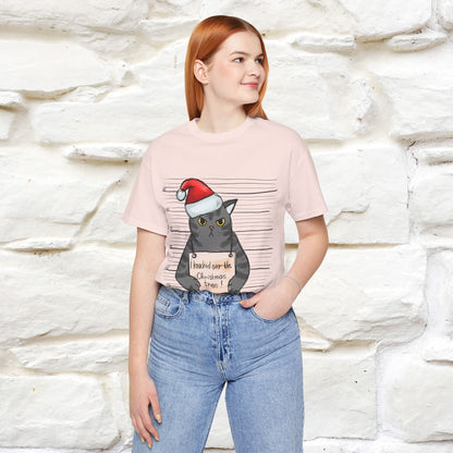 "I Knocked Over The Christmas Tree " |Funny Cat T-Shirt | Nunu&Miao Studio