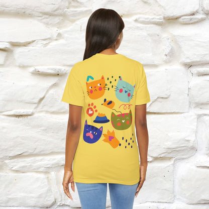 ''The Power Of Meow'' Cat T-Shirt Front and Back Design | Nunu&Miao Studio - Nunu&Miao Studio