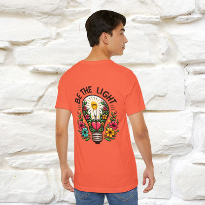 ''Be The Light" Cat T-Shirt| Front & Back Design | Nunu&Miao Studio - Nunu&Miao Studio