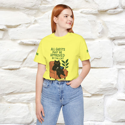 "All Guest Must Be Approved By The Cat - NO,MAYBE" Cat T-shirt |Nunu&Miao Studio