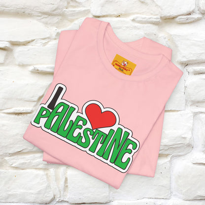 "I Love Palestine" Cat T-shirt | Front & Back Design |Nunu&Miao Studio - Nunu&Miao Studio
