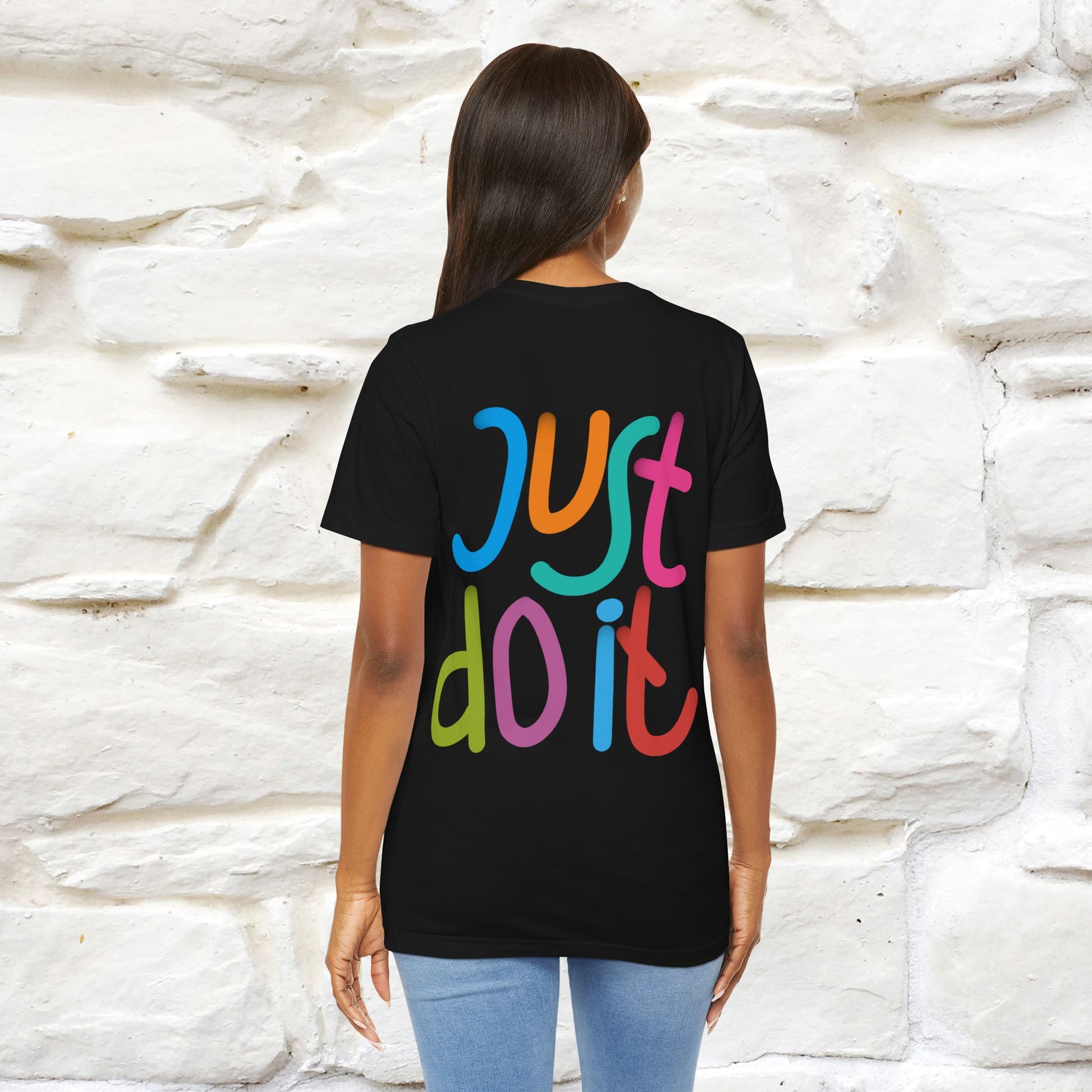 "Yes, Just Do It" Cat T-Shirt| Front & Back Design | Nunu&Miao Studio - Nunu&Miao Studio