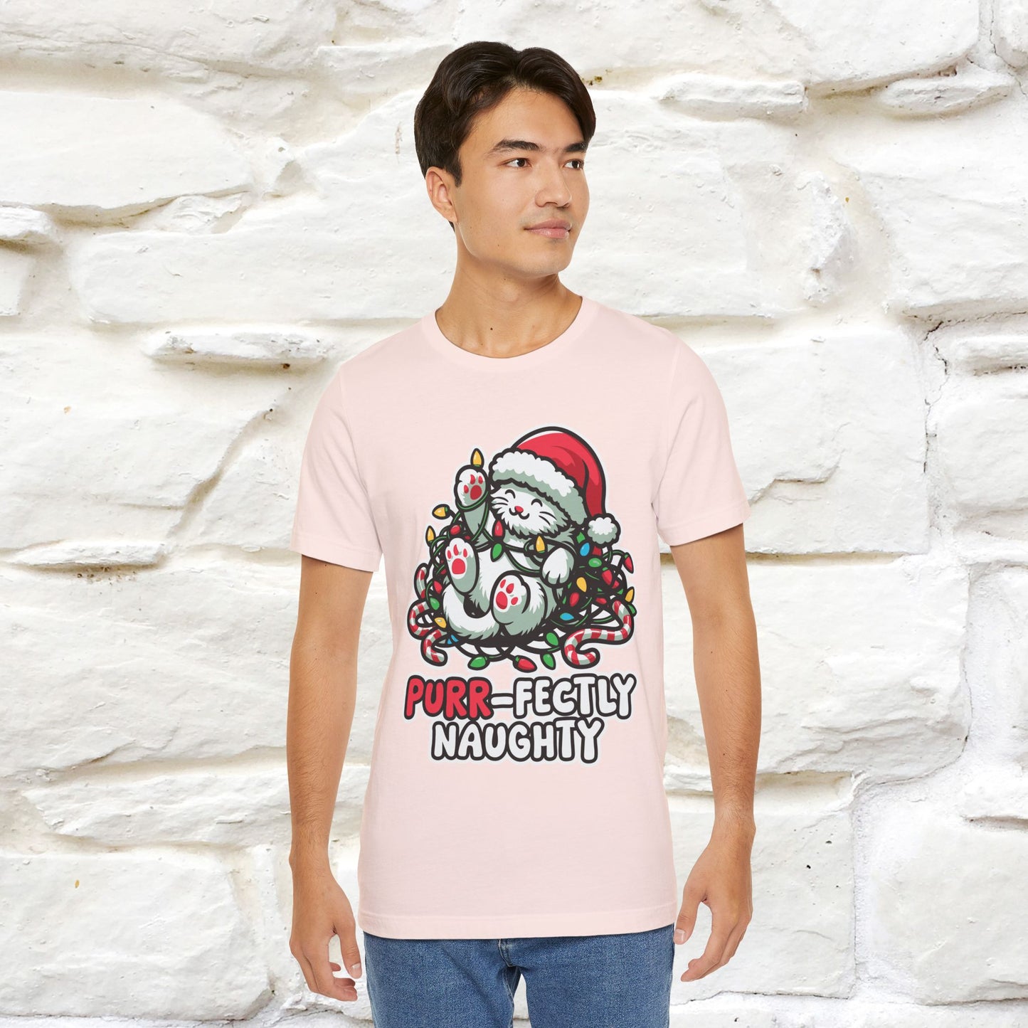 “Purr-Fectly Naughty” | Cat T-Shirt | Nunu&Miao Studio