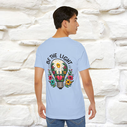 ''Be The Light" Cat T-Shirt| Front & Back Design | Nunu&Miao Studio - Nunu&Miao Studio