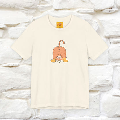 "Sometimes You Need to Look at Life from a Different Perspective" Cat T-Shirt | Front & Back Design | Nunu&Miao Studio