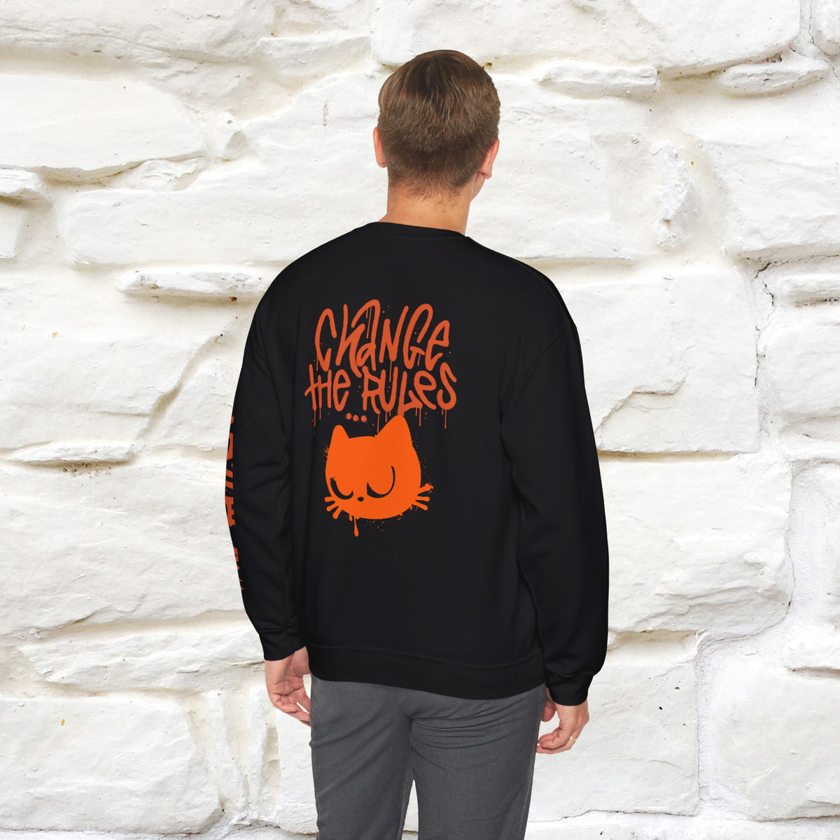 "Change The Rules'' |Cat Sweatshirt | Nunu&Miao Studio