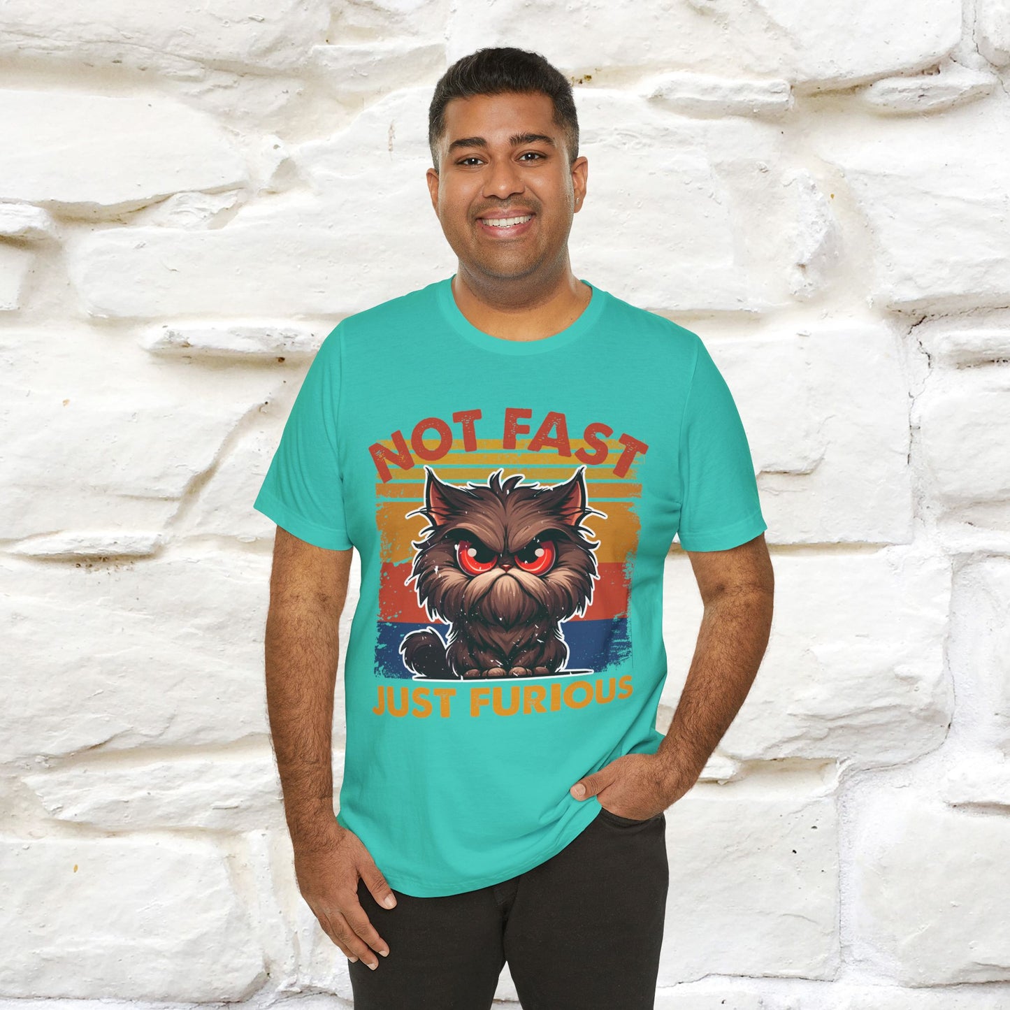 Not Fast, Just Furious |  Sarcastic Cat T-Shirt | Nunu&Miao Studio - Nunu&Miao Studio