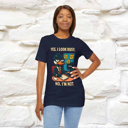 ''Yes, I Look Busy. No I'm Not.''|  Sarcastic Cat T-Shirt | Nunu&Miao Studio