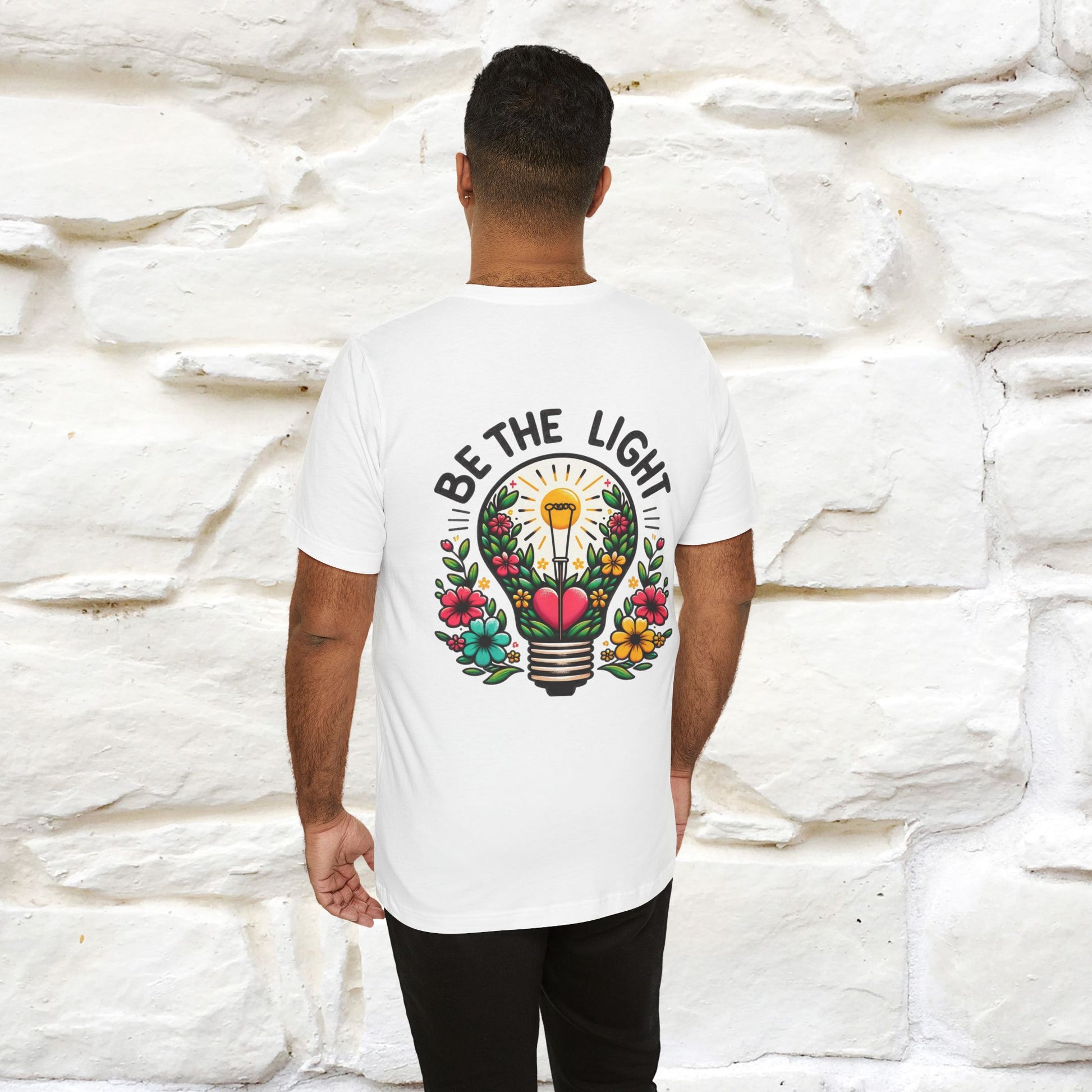''Be The Light" Cat T-Shirt| Front & Back Design | Nunu&Miao Studio - Nunu&Miao Studio