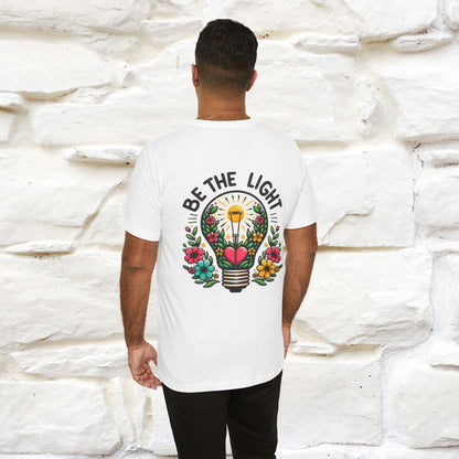 ''Be The Light" Cat T-Shirt| Front & Back Design | Nunu&Miao Studio - Nunu&Miao Studio