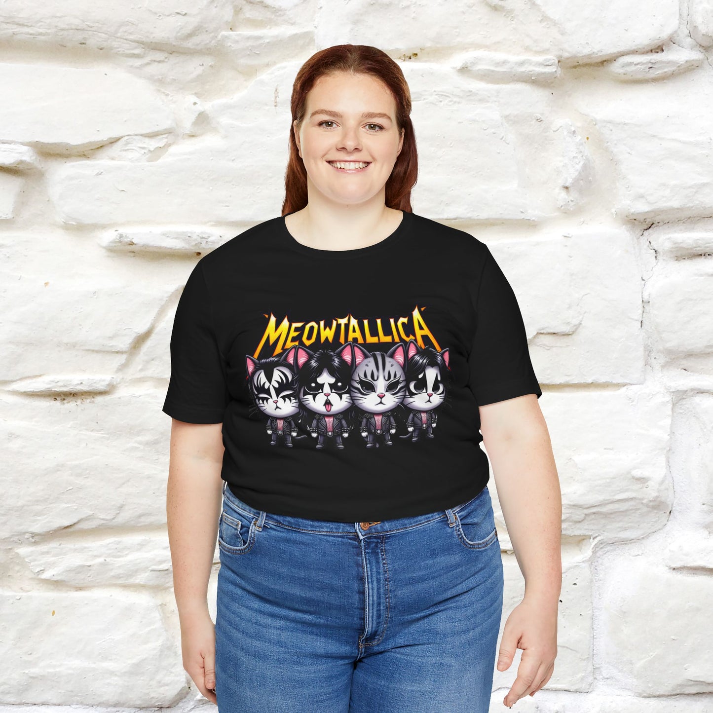 Meowtallica T-Shirt | Rock-Inspired Cat Tee| Nunu&Miao Studio - Nunu&Miao Studio