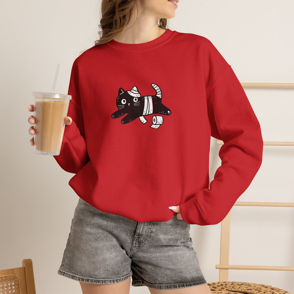 ''Welcome To The Bathroom...'' |Cat Sweatshirt | Nunu&Miao Studio