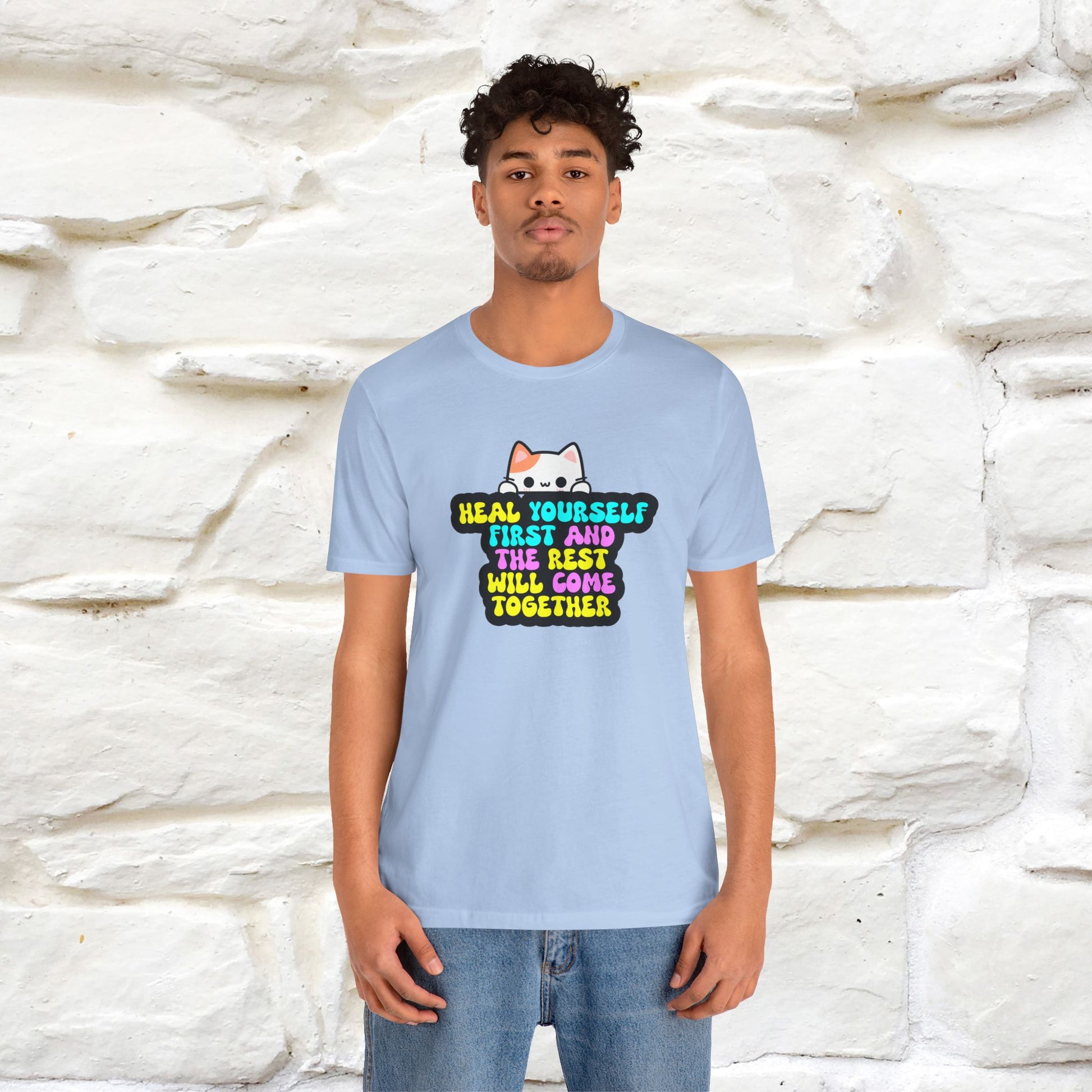 "Heal Yourself First And The Rest Will Come Together" T-shirt for Men & Women | 100% Cotton* - Nunu&Miao Studio