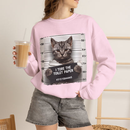 "I Tore The Toilet Paper.'' |Cat Sweatshirt | Nunu&Miao Studio