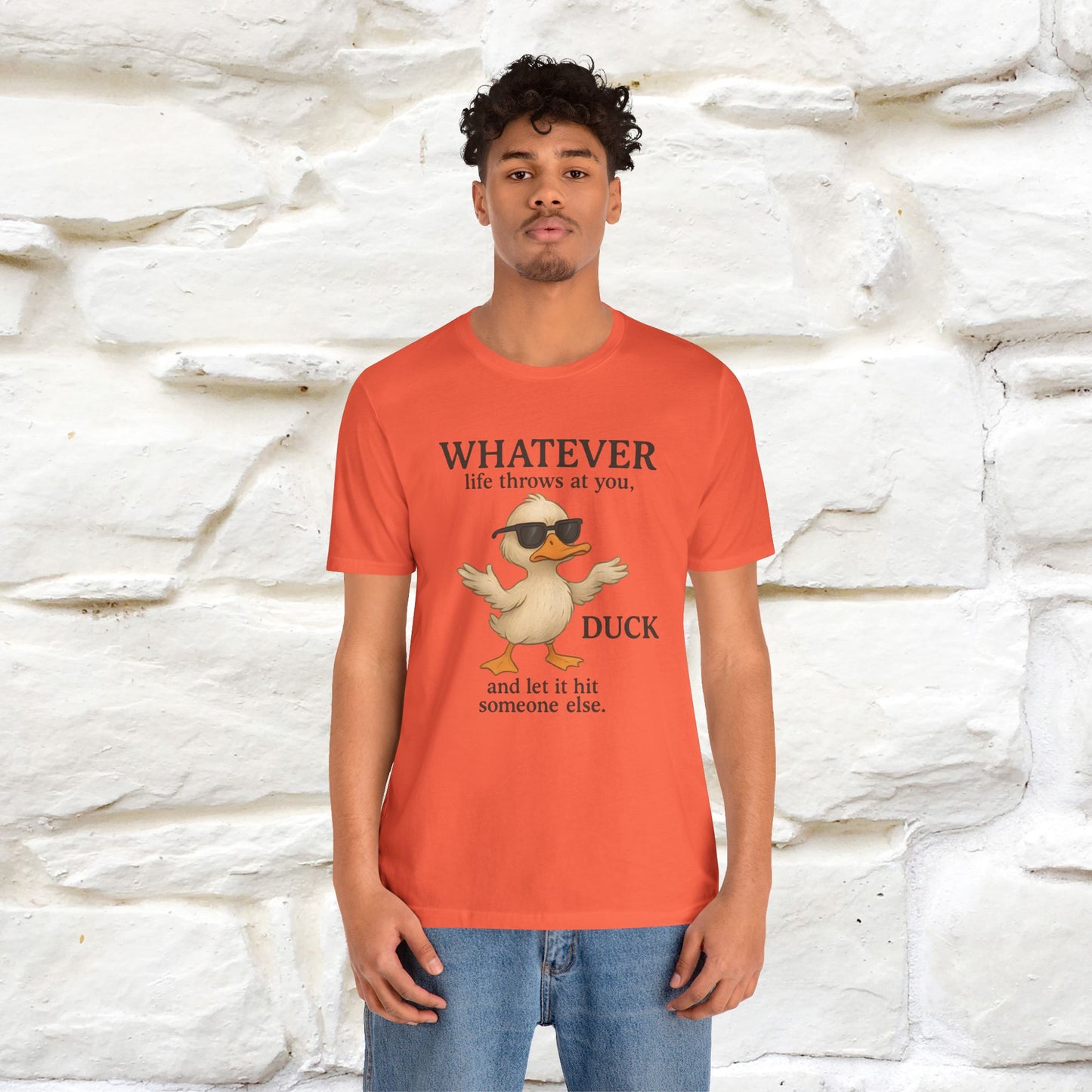 "Whatever Life Throws At You " Funny Duck T-shirt |Nunu&Miao Studio - Nunu&Miao Studio