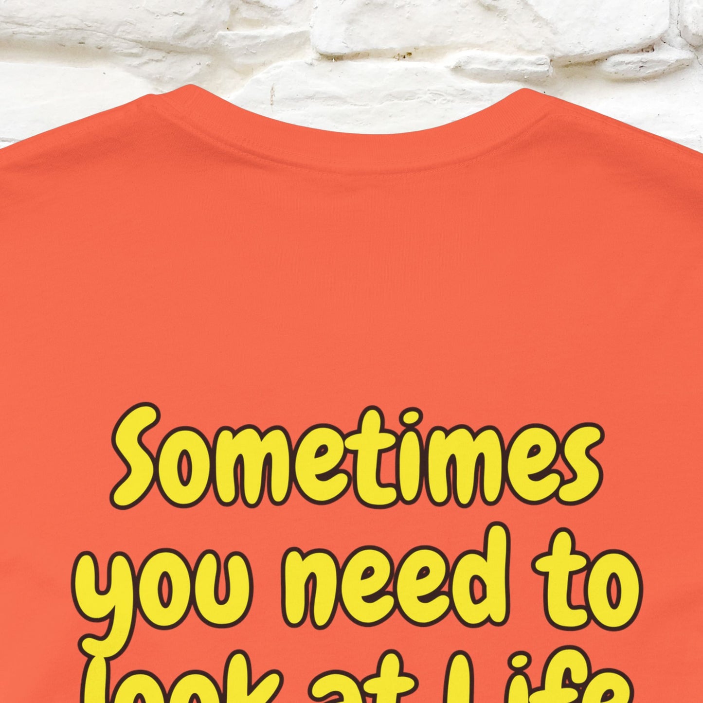 "Sometimes You Need to Look at Life from a Different Perspective" Cat T-Shirt | Front & Back Design | Nunu&Miao Studio - Nunu&Miao Studio