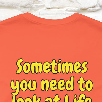 "Sometimes You Need to Look at Life from a Different Perspective" Cat T-Shirt | Front & Back Design | Nunu&Miao Studio - Nunu&Miao Studio