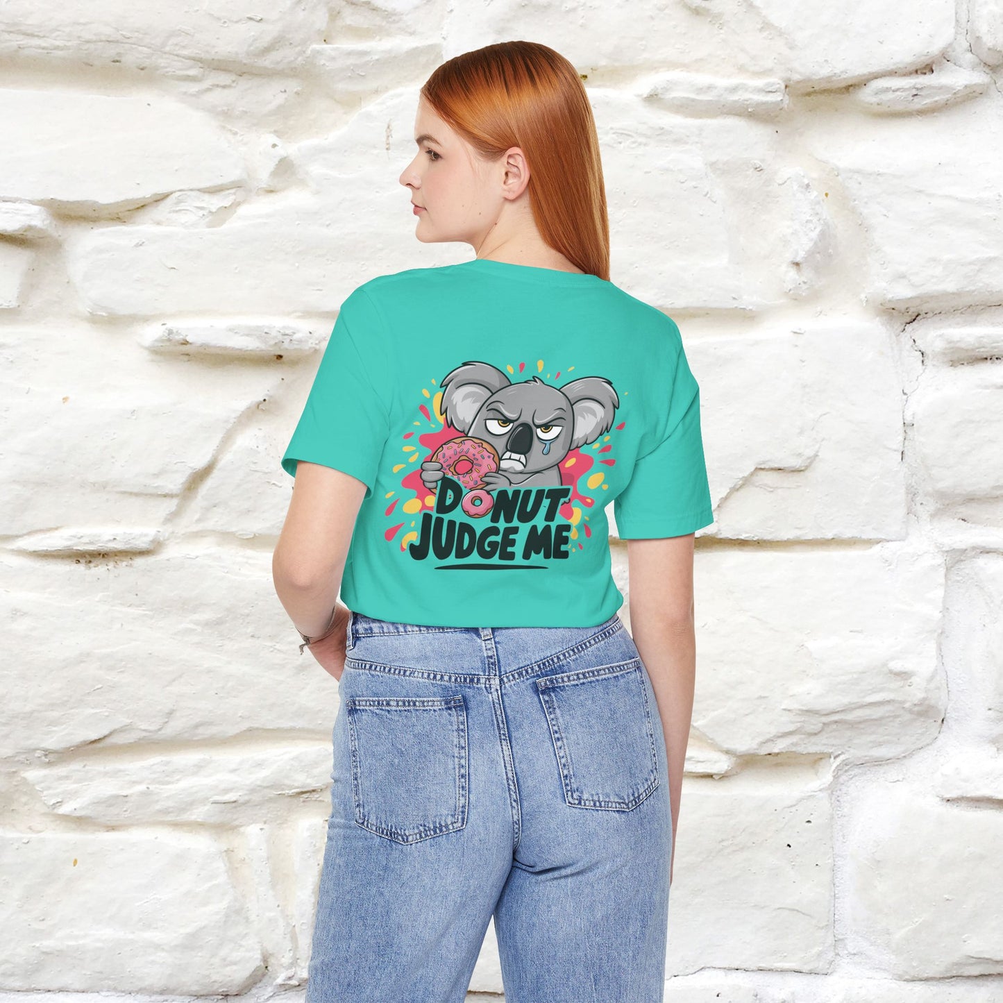 "Donut Judge Me " |Funny  T-Shirt | Front & Back Design | Nunu&Miao Studio - Nunu&Miao Studio