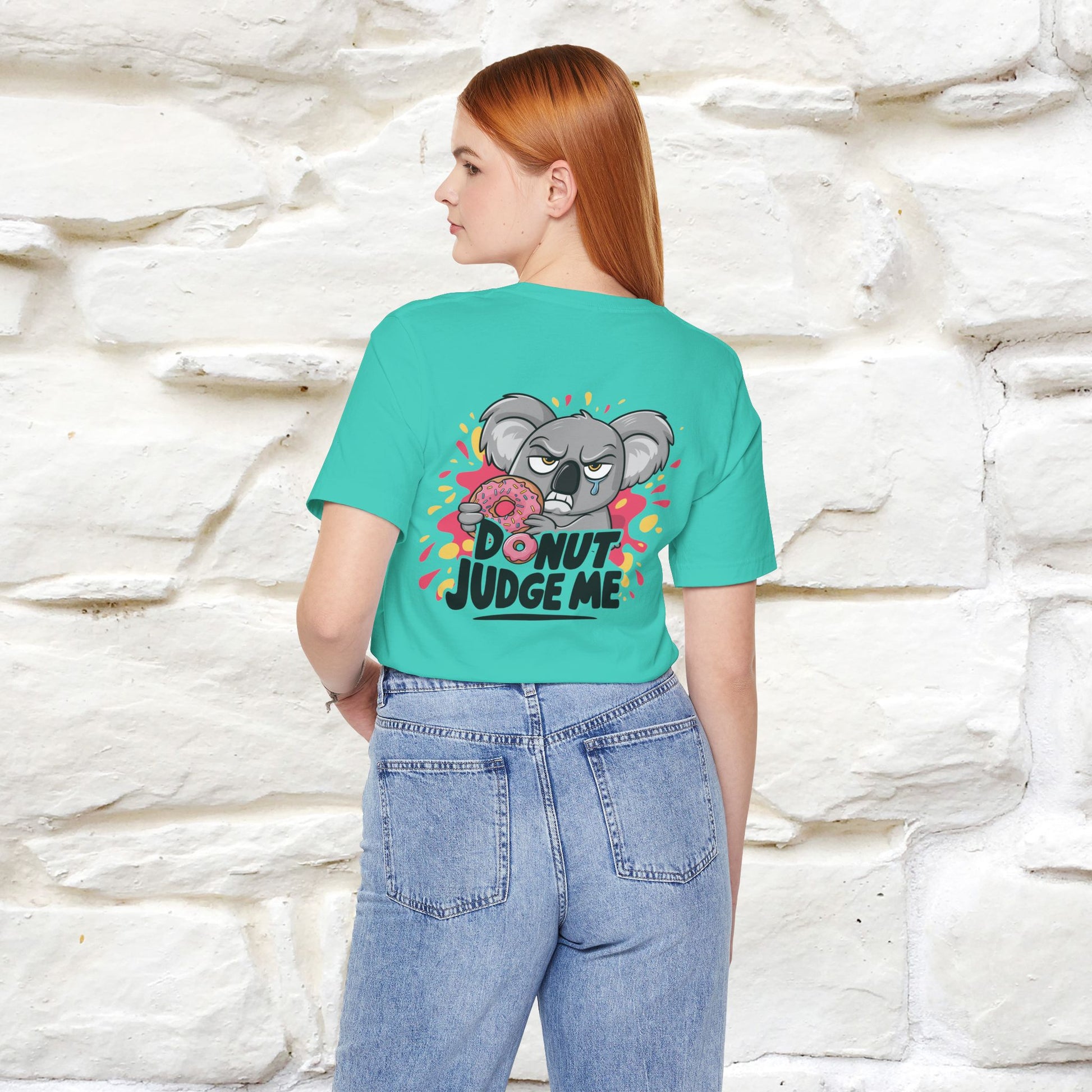 "Donut Judge Me " |Funny  T-Shirt | Front & Back Design | Nunu&Miao Studio - Nunu&Miao Studio