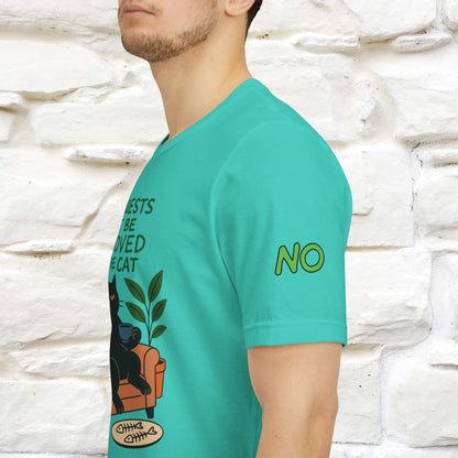 "All Guest Must Be Approved By The Cat - NO,MAYBE" Cat T-shirt |Nunu&Miao Studio