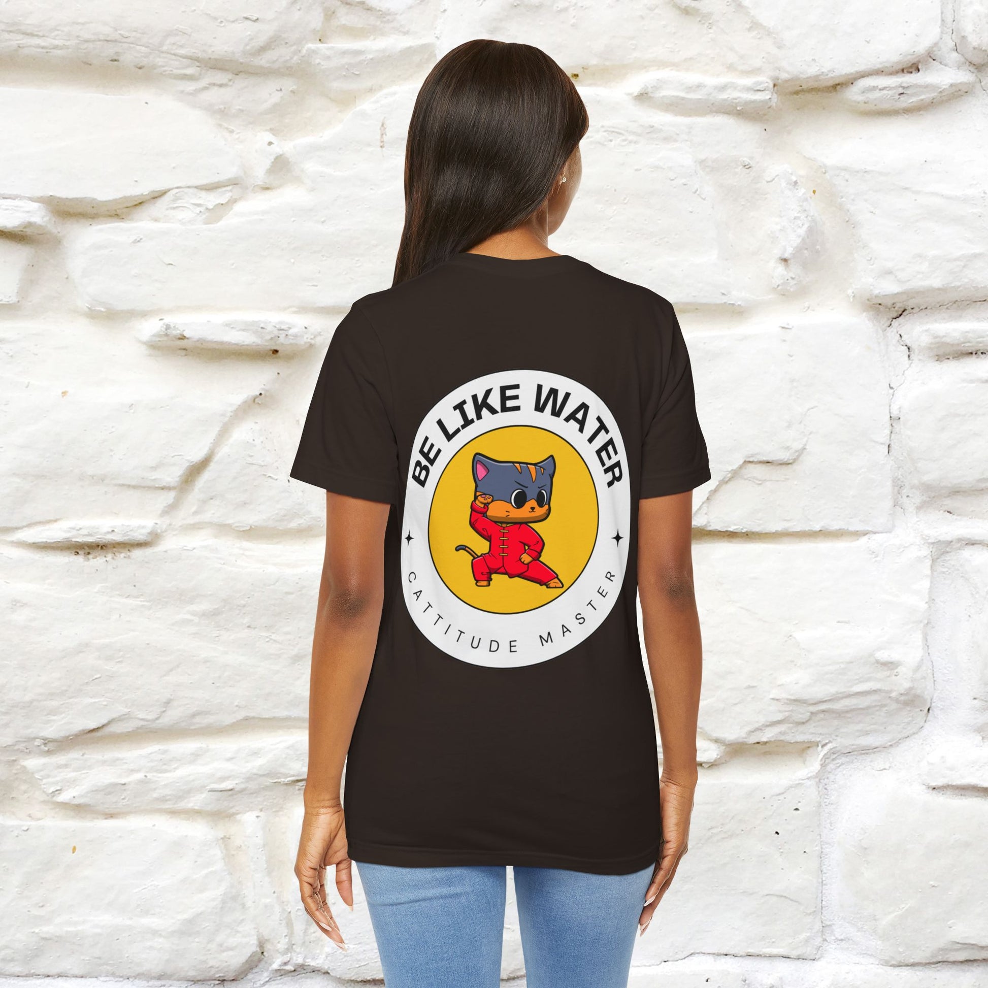 "Be Like Water: Cattitude Master | Cat T-Shirt |Nunu&Miao Studio - Nunu&Miao Studio