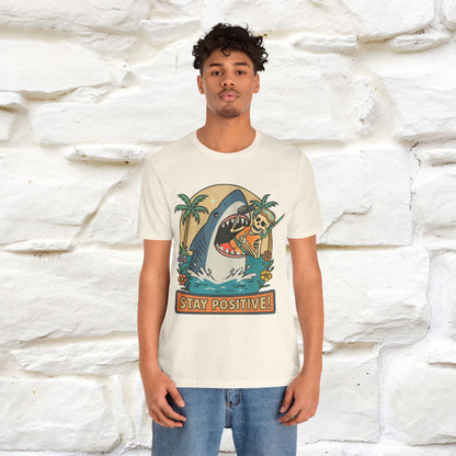 "Stay Positive" Funny T-shirt |Nunu&Miao Studio - Nunu&Miao Studio