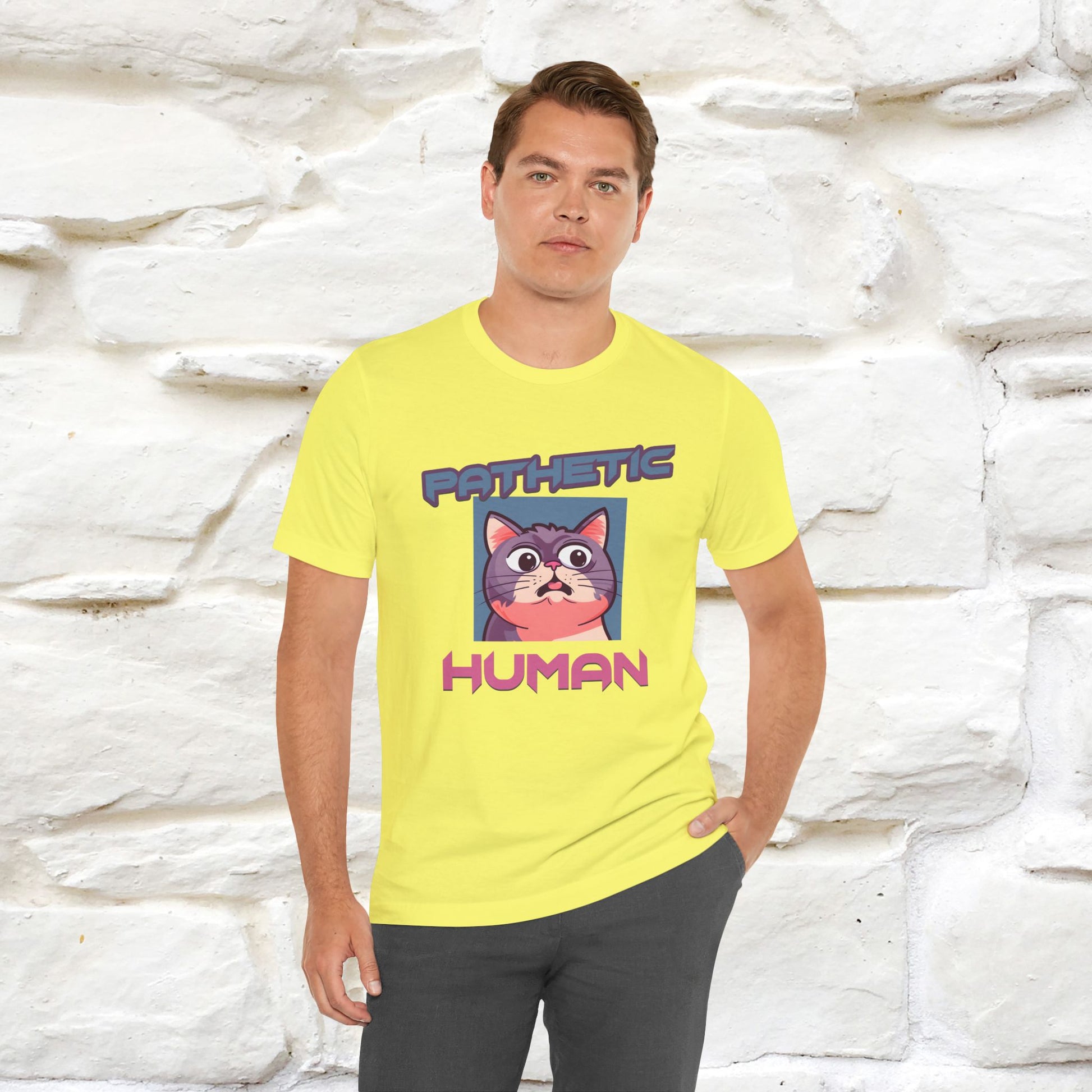 ''Pathetic Human'' | Funny Cat T-Shirt | Nunu&Miao Studio - Nunu&Miao Studio