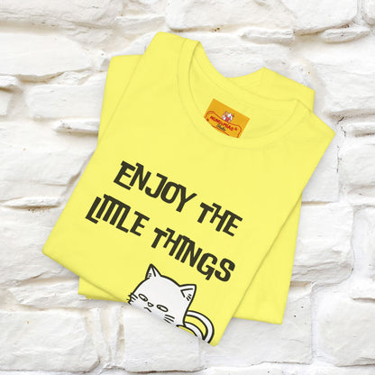 "Enjoy The Little Things." Cat T-Shirt | Nunu&Miao Studio