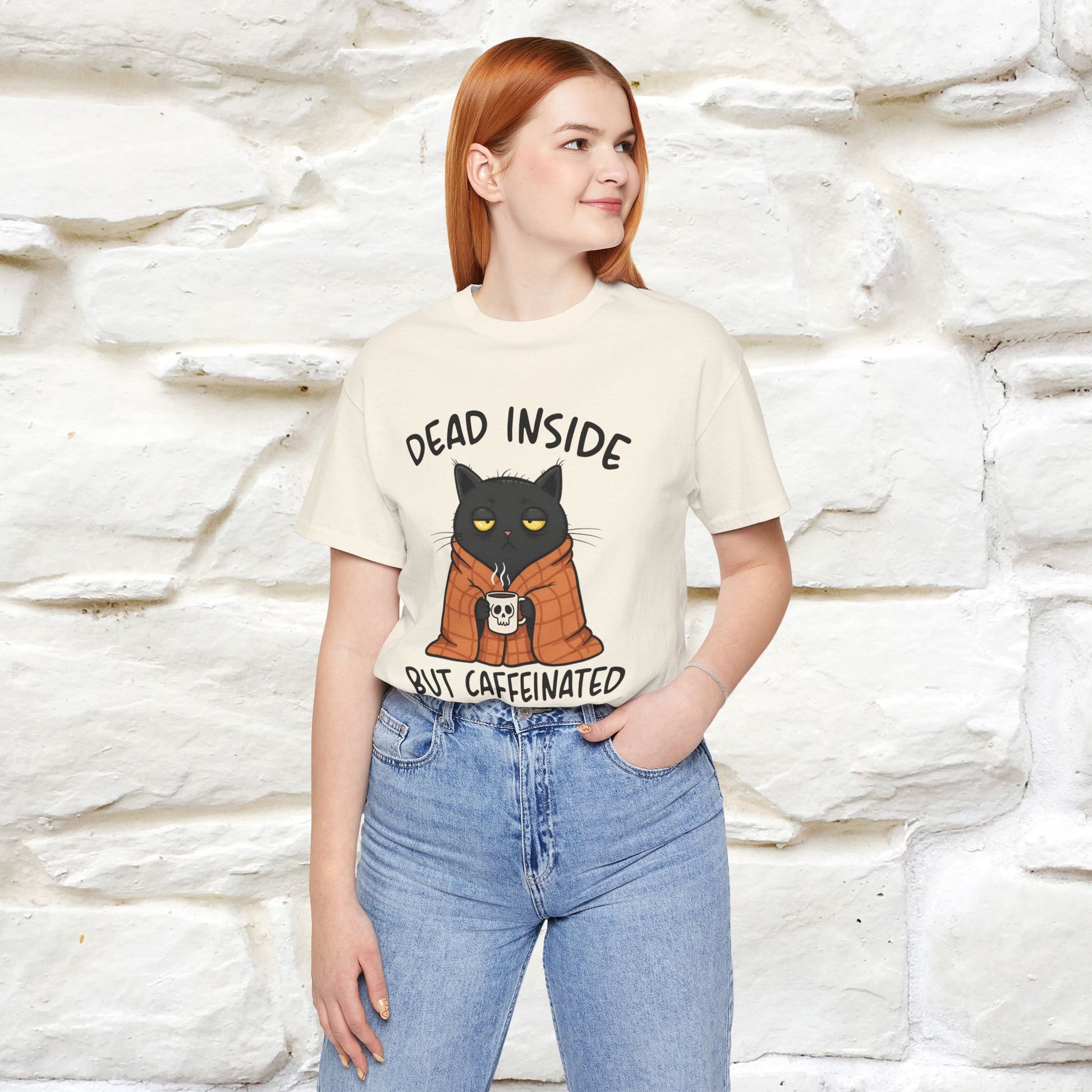 "Dead Inside But Caffeinated" |Funny T-Shirt | Nunu&Miao Studio - Nunu&Miao Studio