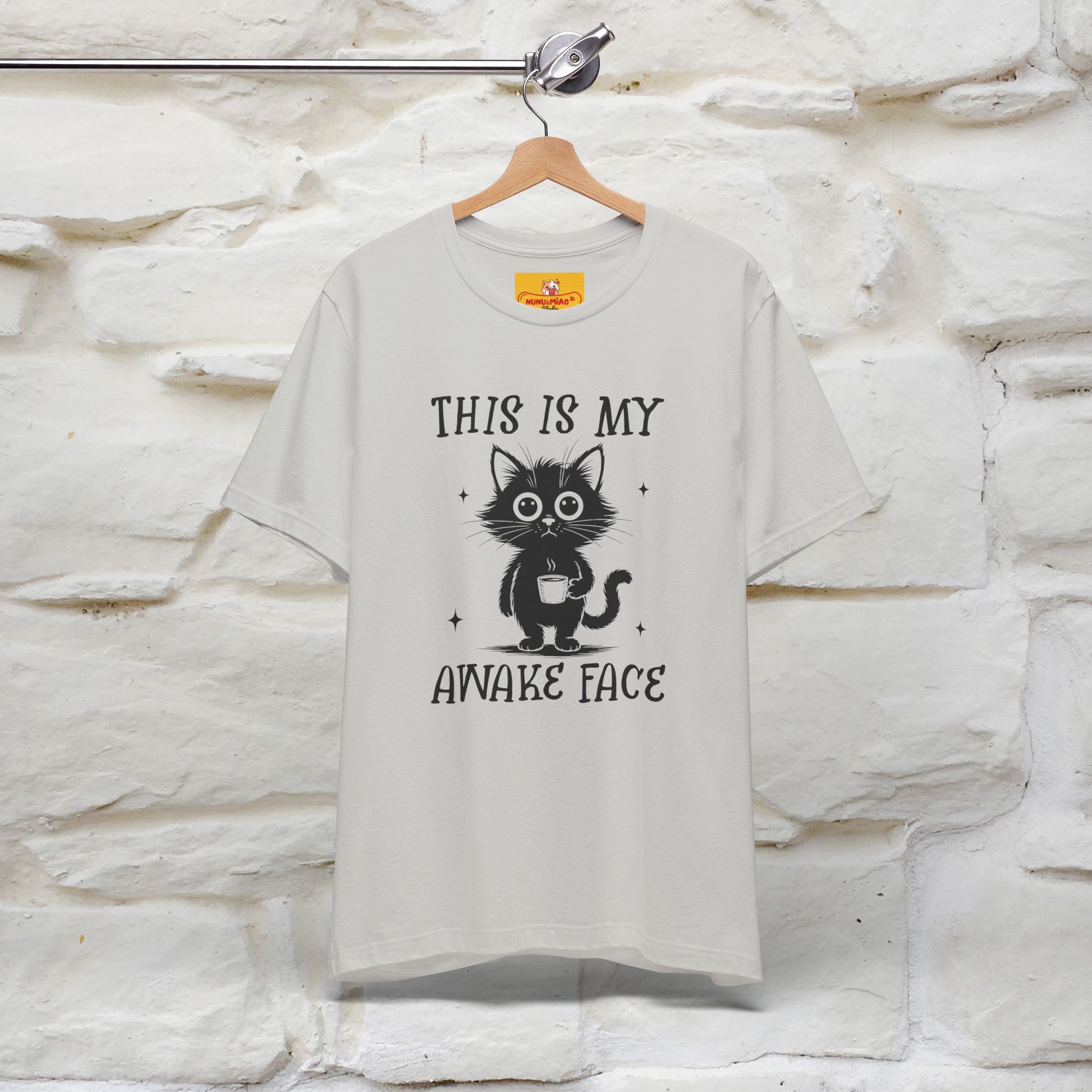 "This is My Awake Face" Cat T-Shirt | Funny Design | Nunu&Miao Studio - Nunu&Miao Studio