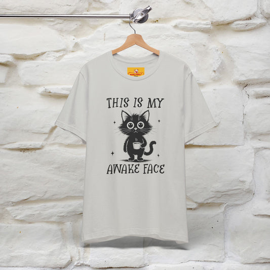 "This is My Awake Face" Cat T-Shirt | Funny Design | Nunu&Miao Studio - Nunu&Miao Studio