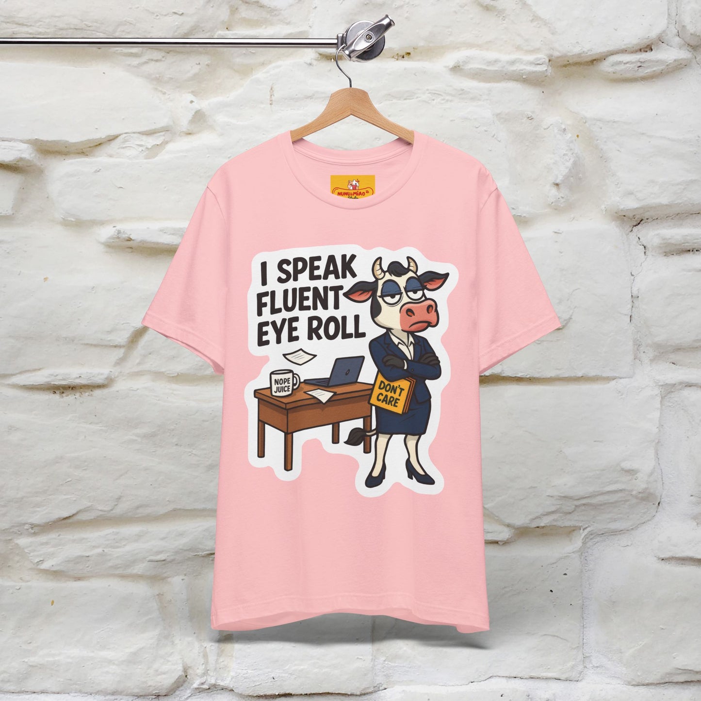 ''I Speak Fluent Eye Roll ''|  Sarcastic Cat T-Shirt | Nunu&Miao Studio