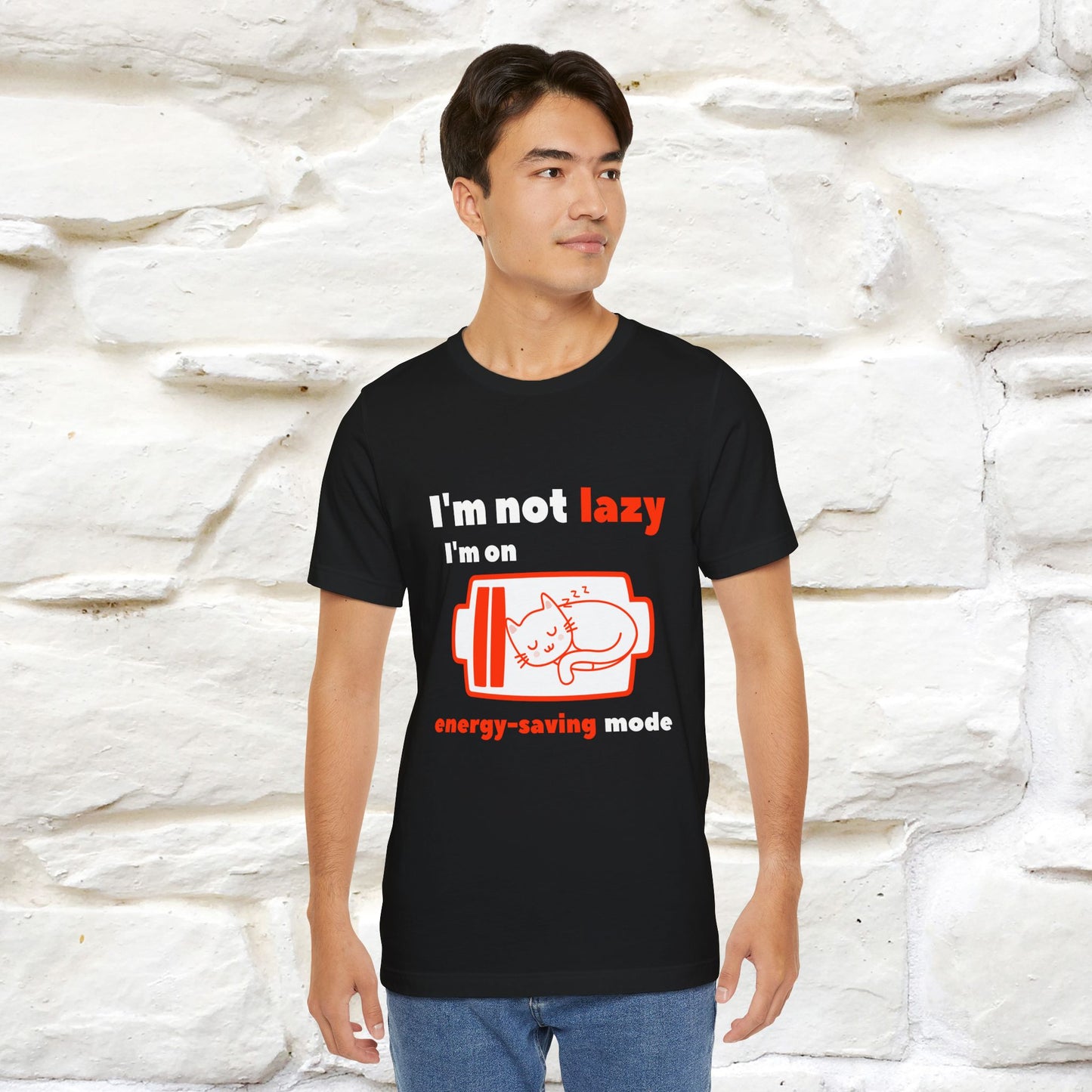 ''I am Not Lazy...'' Cat T-Shirt | Nunu&Miao Studio - Nunu&Miao Studio
