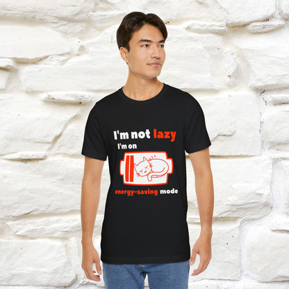 ''I am Not Lazy...'' Cat T-Shirt | Nunu&Miao Studio - Nunu&Miao Studio
