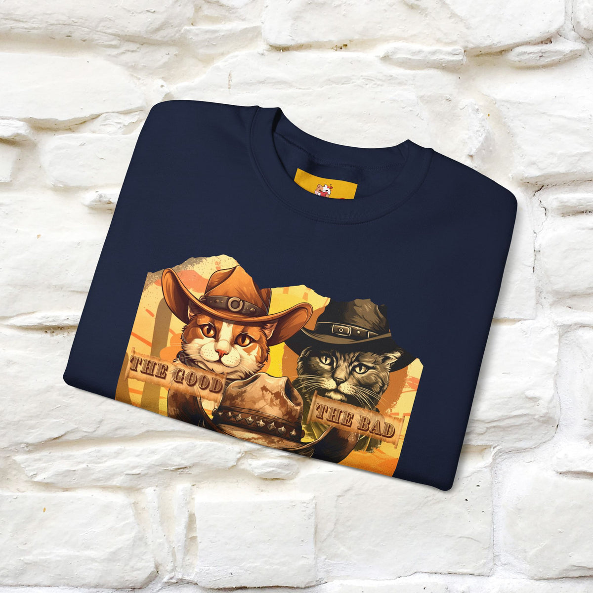 ''The Good, the Bad, and the Meow'' |Cat Sweatshirt | Nunu&Miao Studio