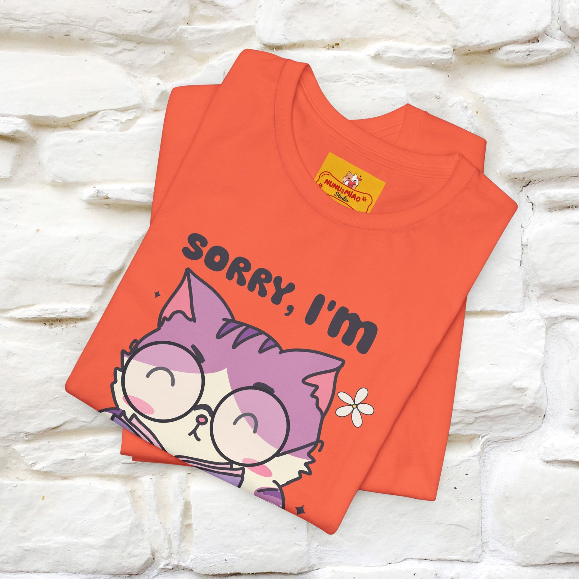 ''Sorry I am All Booked Up| Cute Cat T-Shirt |Nunu&Miao Studio - Nunu&Miao Studio